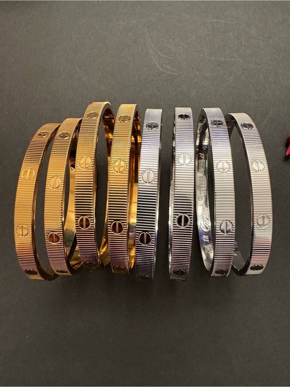 Fashion Stainless Steel Matte Gold Silver Bangle Bracelet